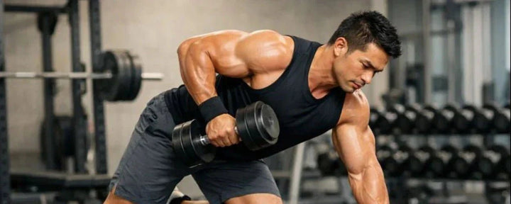 latihan back dengan dumbbell