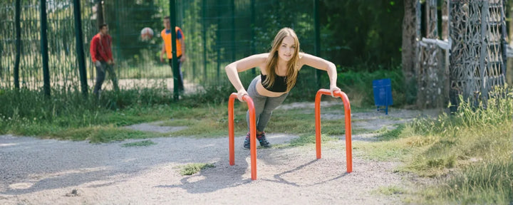 Here are recommendations for various exercises using a parallel push-up bar.