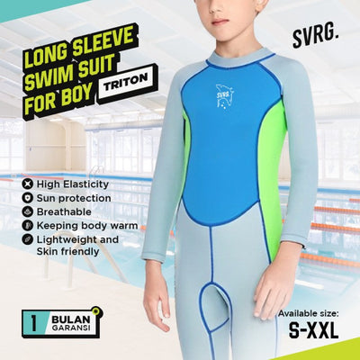 Triton Wet Suit - Diving Suit for Boys & Girls - Baju Renang Anak