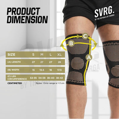Knee Sleeve - Compression Pad - Deker Pelindung Lutut