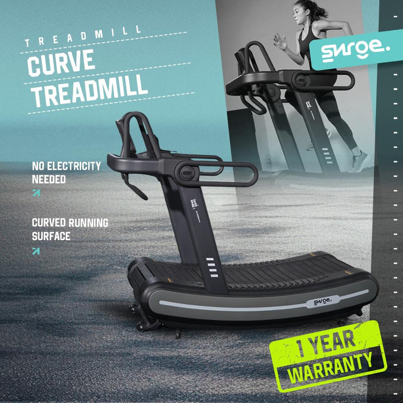 SURGE Curve Treadmill Manual Non Electric Commercial Grade – Alat Lari Gym