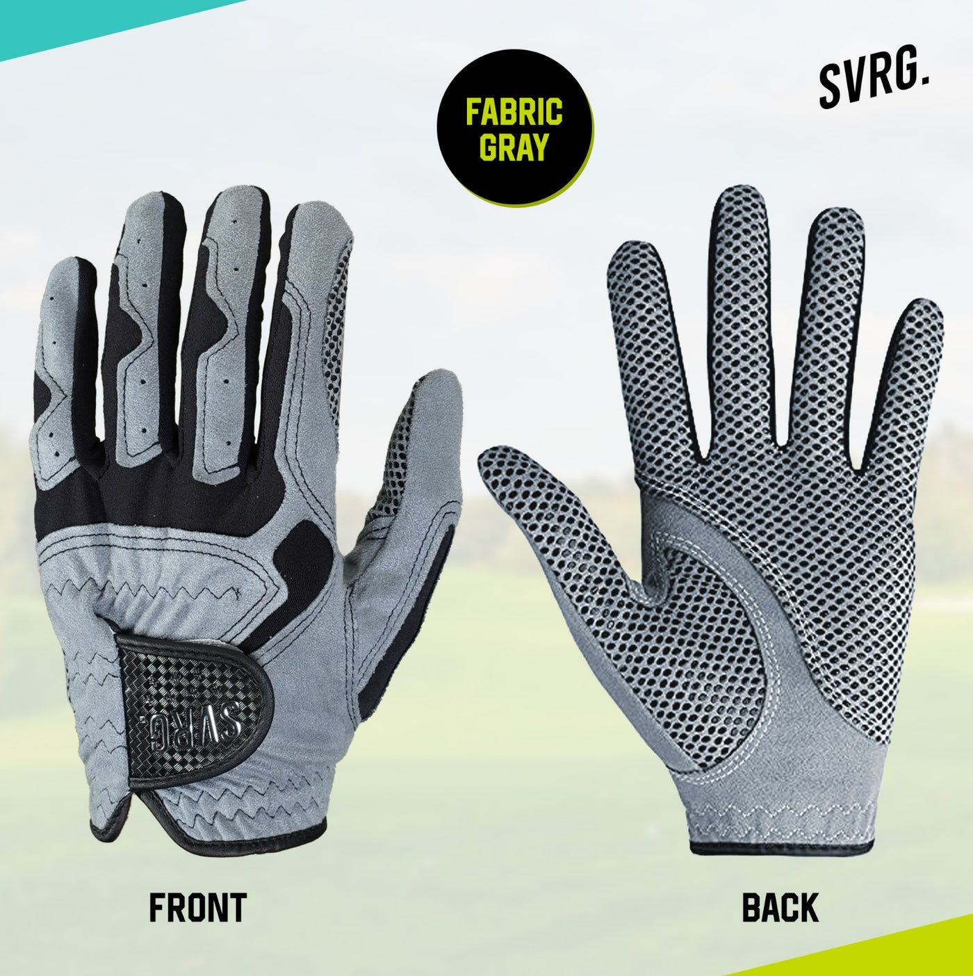 SVRG. Golf Gloves Premium Left Hand Golf Gloves Anti Slip Fabric and Synthetic Leather Material