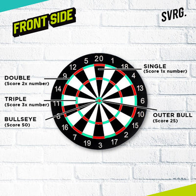 Dart Board Target Double Side