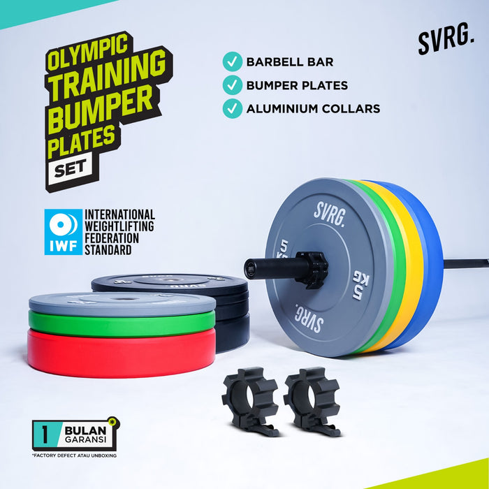 Olympic Barbell Set – Bar - Dumbbells - Bumper Plates