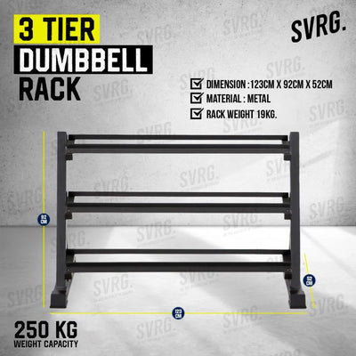 3 Tier Dumbbell Rack 10 Set