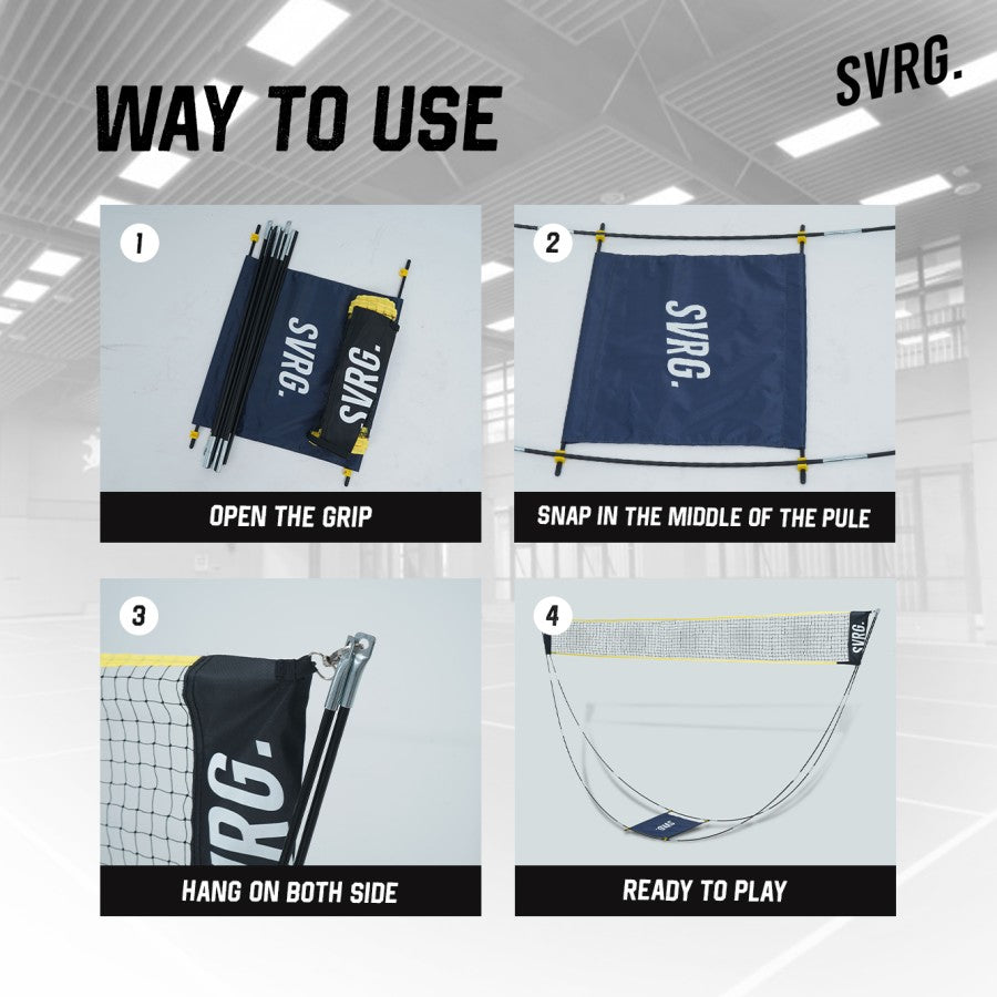 SVRG Badminton Net - Jaring Bulutangkis Portable – Net Bulutangkis