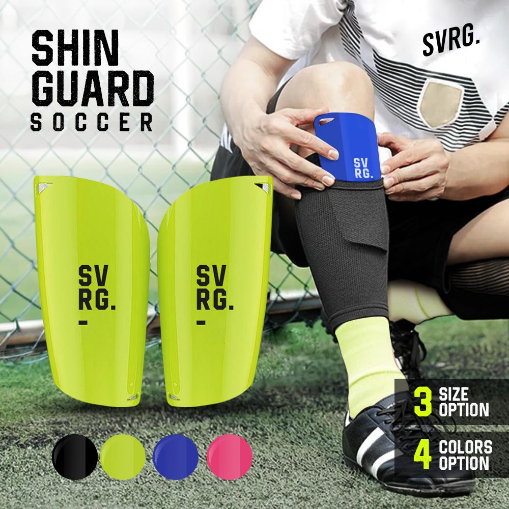Shin Guard Soccer and Socks - SVRG - Alat Olahraga - Sport Fitness Gym - Pelindung Kaki - Sepak Bola - Futsal - Soccer Gear - Shin Pads - Leg Protector