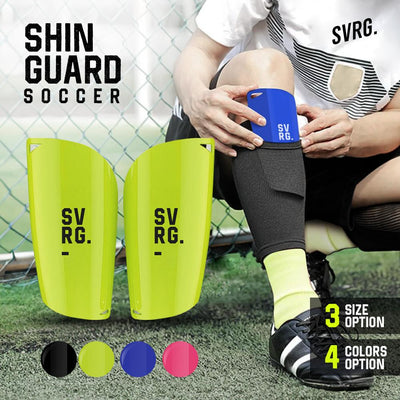 Shin Guard Soccer and Socks - SVRG - Alat Olahraga - Sport Fitness Gym - Pelindung Kaki - Sepak Bola - Futsal - Soccer Gear - Shin Pads - Leg Protector