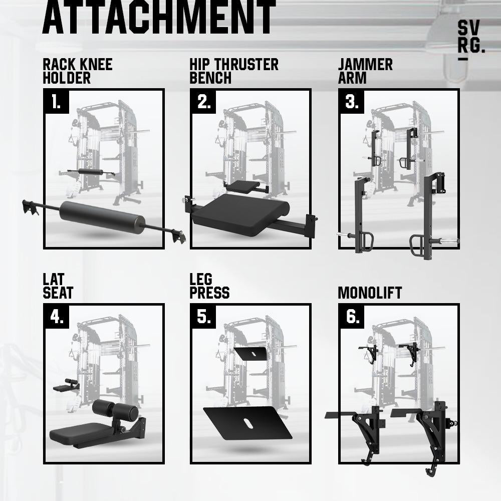 SMITH MACHINE KUROGANE ATTACHMENT - Daftar Attachment Smith Machine Multifungsi SVRG