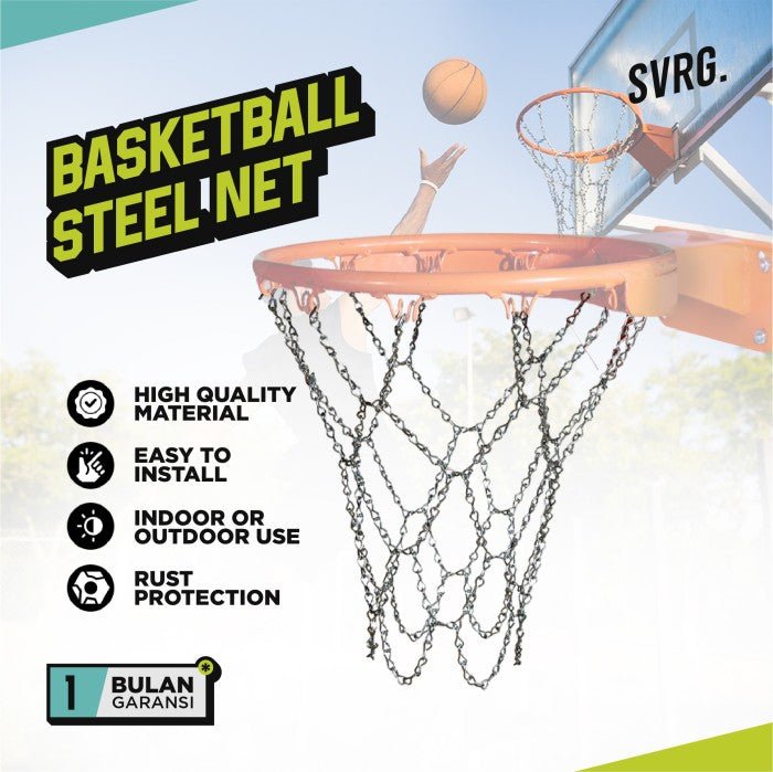 Basketball Steel Net Jaring Ring Basket Rantai Besi Satuan - 1