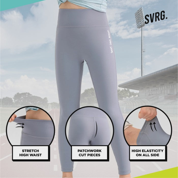 Zoe Yoga Pants for Girls - Compression Leggings - Kids Sports Pants