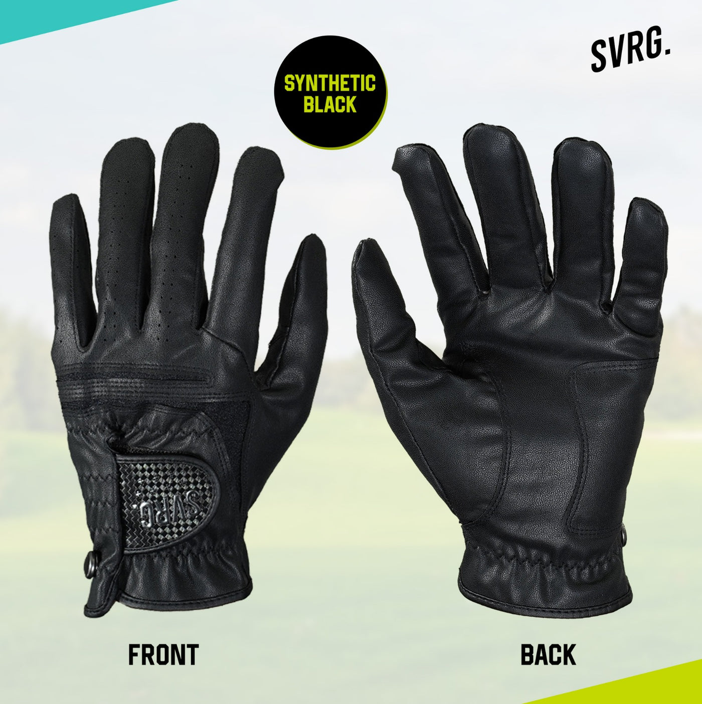 SVRG. Golf Gloves Premium Left Hand Golf Gloves Anti Slip Fabric and Synthetic Leather Material