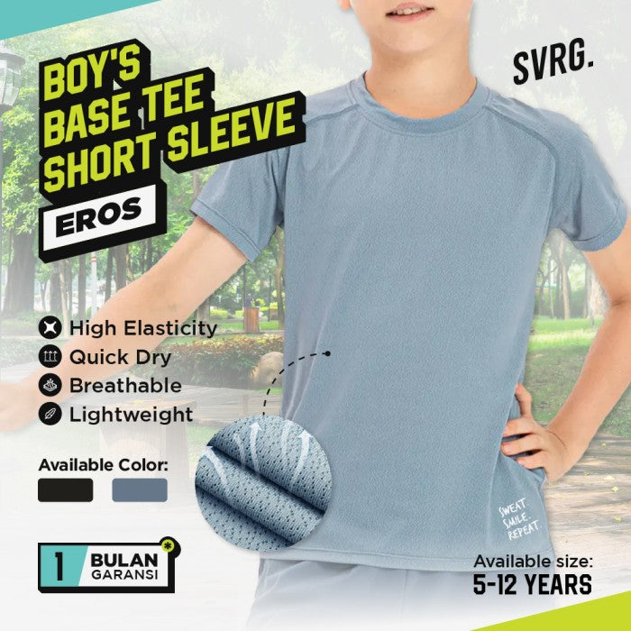 Eros Base Tee Top - Atasan Olahraga Anak Laki-laki