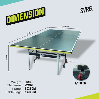 SVRG. Pingpong Table Tennis Table - Original Premium Folding Table Tennis