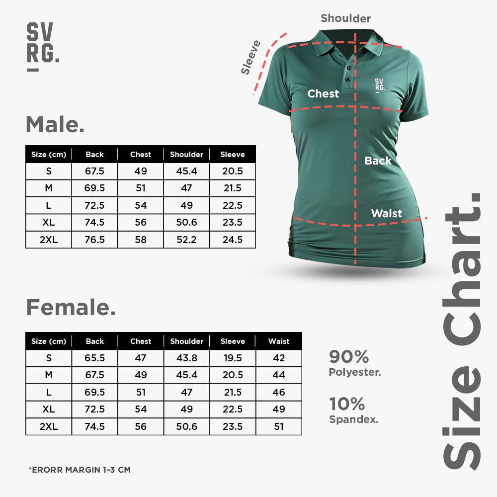 SVRG Hibi Polo Shirt – Kaos Polo Sport Premium Quick Dry Dri-Fit Unisex Pria Wanita - 8