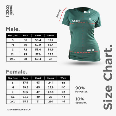 SVRG Sabi Shirt – Kaos Olahraga Sport Premium Dri-Fit Quick Dry Unisex Pria Wanita