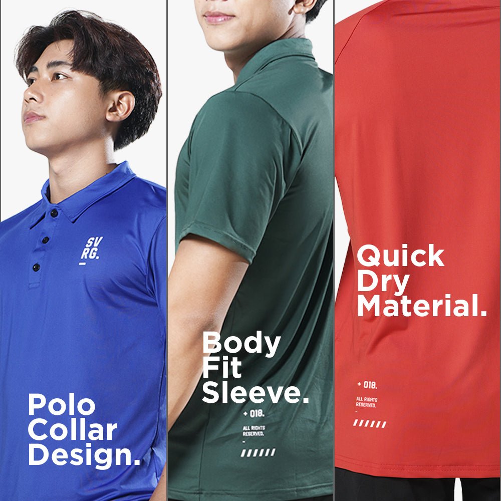 SVRG Hibi Polo Shirt – Kaos Polo Sport Premium Quick Dry Dri-Fit Unisex Pria Wanita - 3