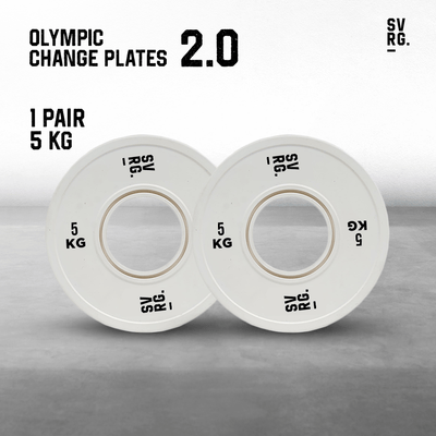 SVRG - Olympic Training Bumper Plates Calibrated Bumper Change Plate 2.0  - 5Kg 10Kg 15Kg  - Weight Rubber Plates - Piece & Pair