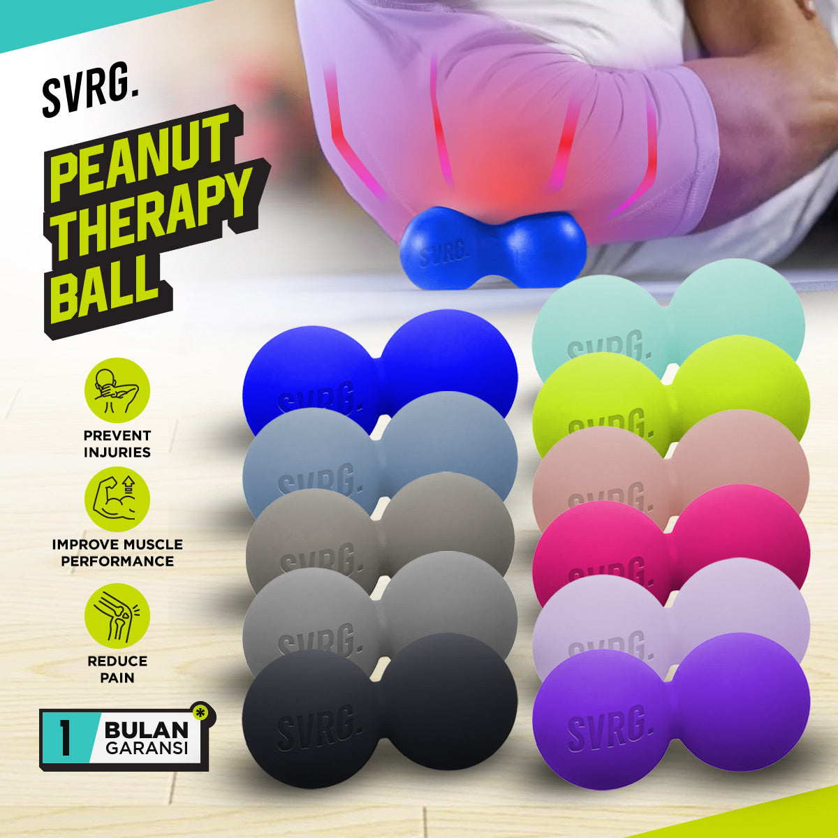 Massage Ball Smooth Peanut