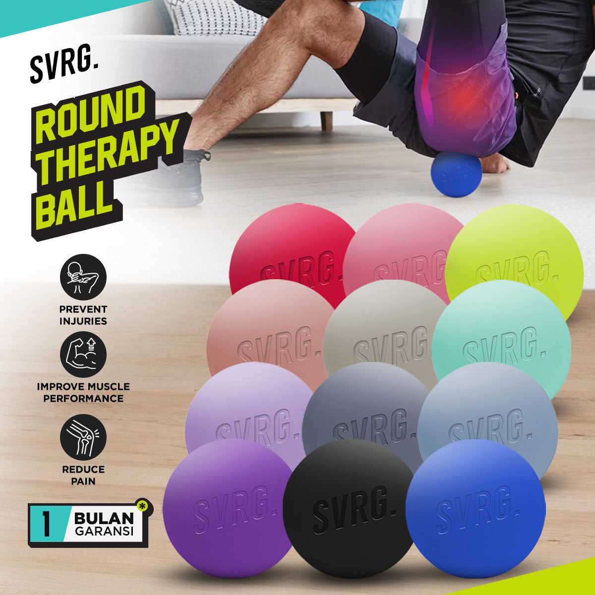 Massage Ball Smooth Round - SVRG