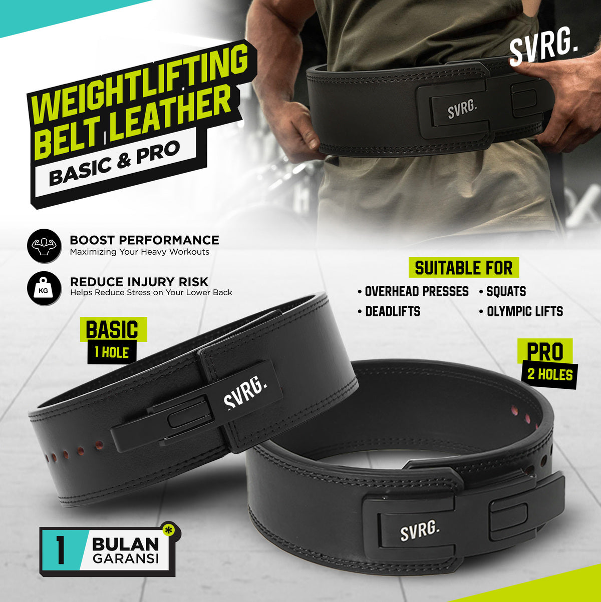 Lever Weightlifting Belt Leather