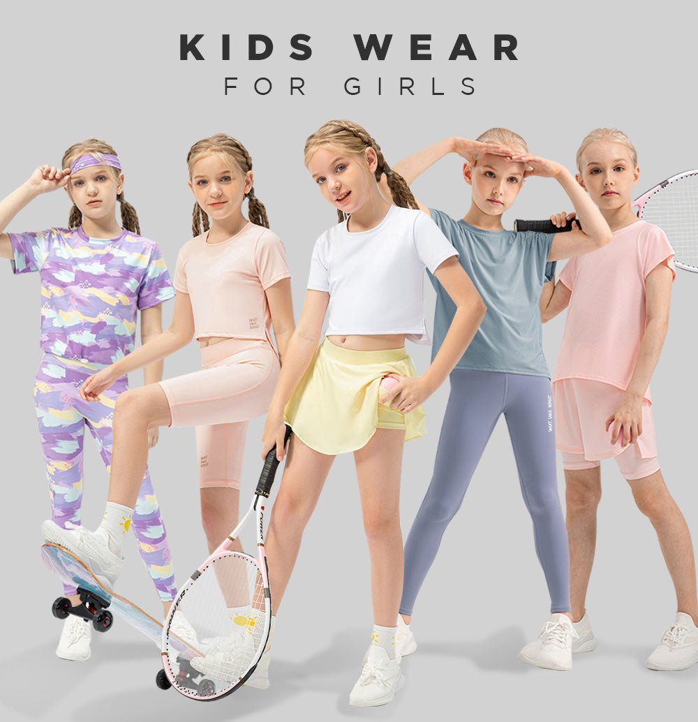 Aura Crop Top for Girls - Atasan Olahraga Anak Perempuan - 1