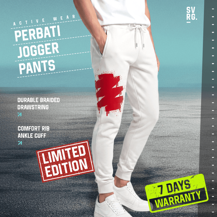 SVRG x PERBATI Jogger Pants Limited Edition | Celana Jogger Olahraga Scuba Active Wear Unisex S-XXL