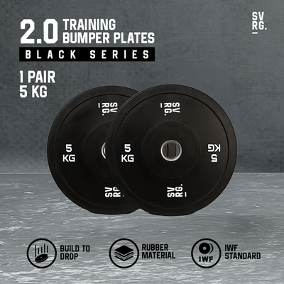 SVRG - Olympic Training Bumper Plates Calibrated Bumper Change Plate 2.0  - 5Kg 10Kg 15Kg  - Weight Rubber Plates - Piece & Pair