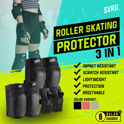 SVRG. Roller Skating Protector Set - Pelindung Sepatu Roda set - Deker