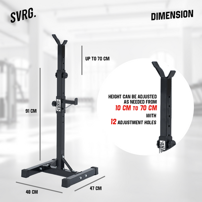 SVRG. Squat Rack Stand – Adjustable Squat Rack – Squat Stand