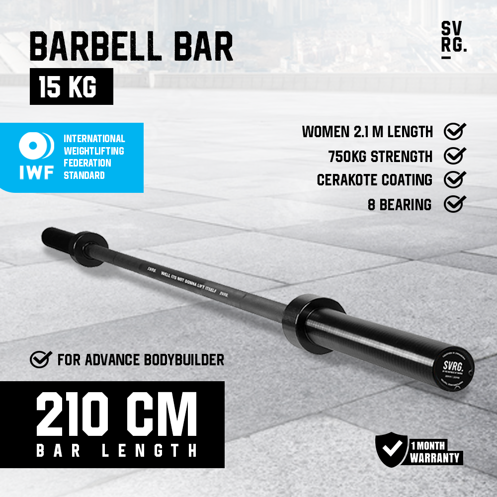 Barbell Olympic Bar 15Kg Women
