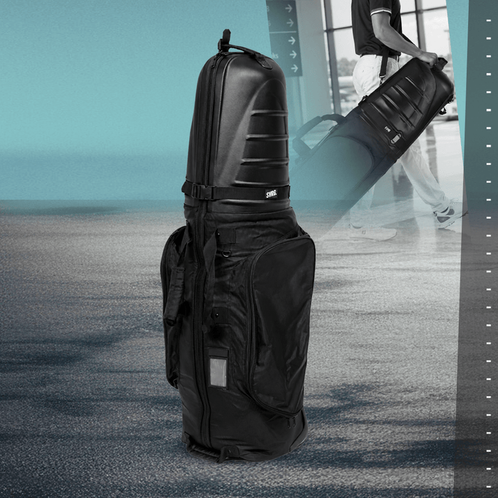 Hybrid Travel Golf Bag With Top Hard PVC