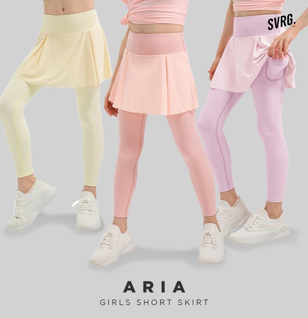 Aura Crop Top for Girls - Atasan Olahraga Anak Perempuan
