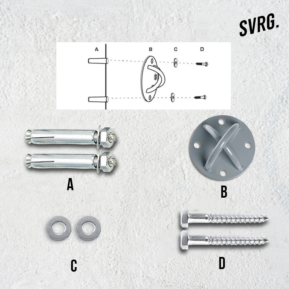 Ceiling Mounted Anchor Support High Strength