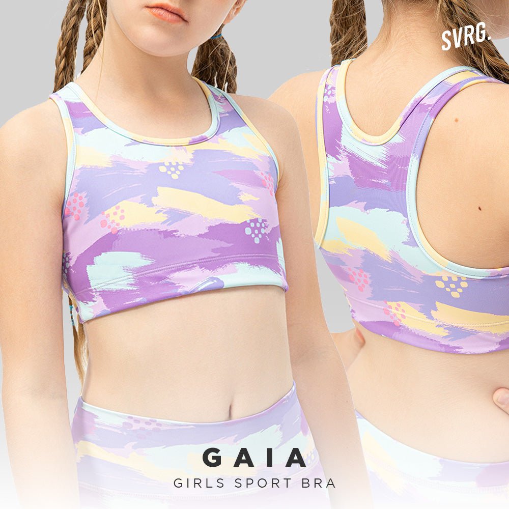 Aura Crop Top for Girls - Atasan Olahraga Anak Perempuan