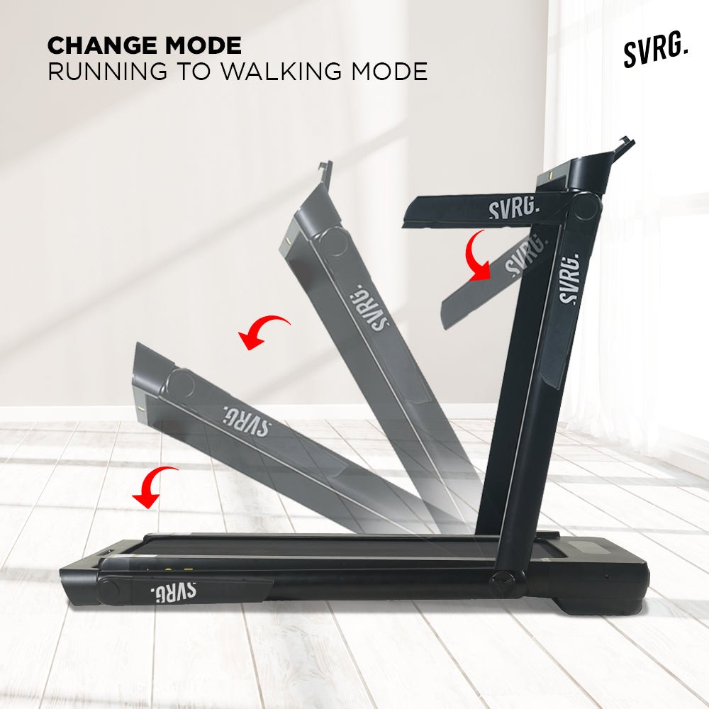 2 in 1 Foldable Treadmill and Walking Pad