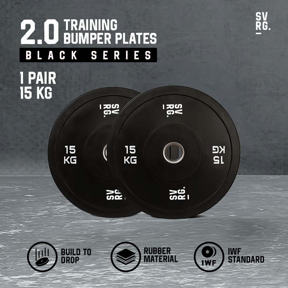 SVRG - Olympic Training Bumper Plates Calibrated Bumper Change Plate 2.0  - 5Kg 10Kg 15Kg  - Weight Rubber Plates - Piece & Pair