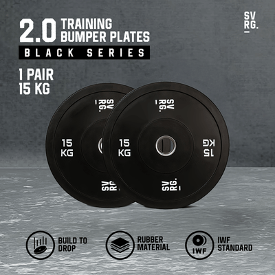 SVRG - Olympic Training Bumper Plates Calibrated Bumper Change Plate 2.0  - 5Kg 10Kg 15Kg  - Weight Rubber Plates - Piece & Pair