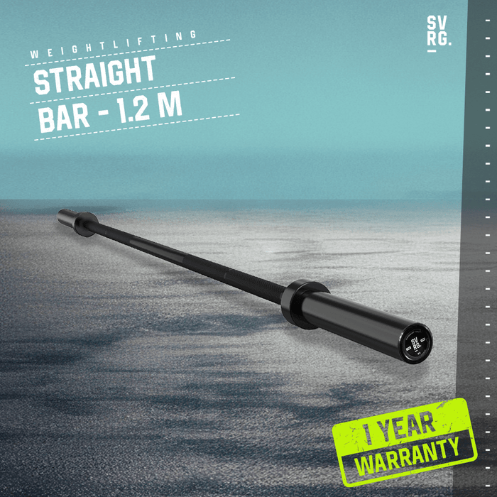 SVRG Straight Bar 25 mm 1.2M & 1.5M – Barbell Bar Standard Home Gym