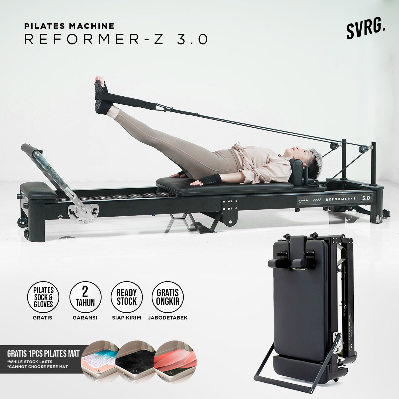 Foldable Pilates Reformer Z 3.0