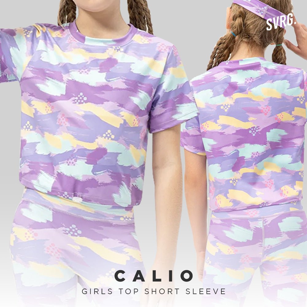 Calio Top Short Sleeve - Baju Olahraga Lengan Pendek Anak Perempuan - 1