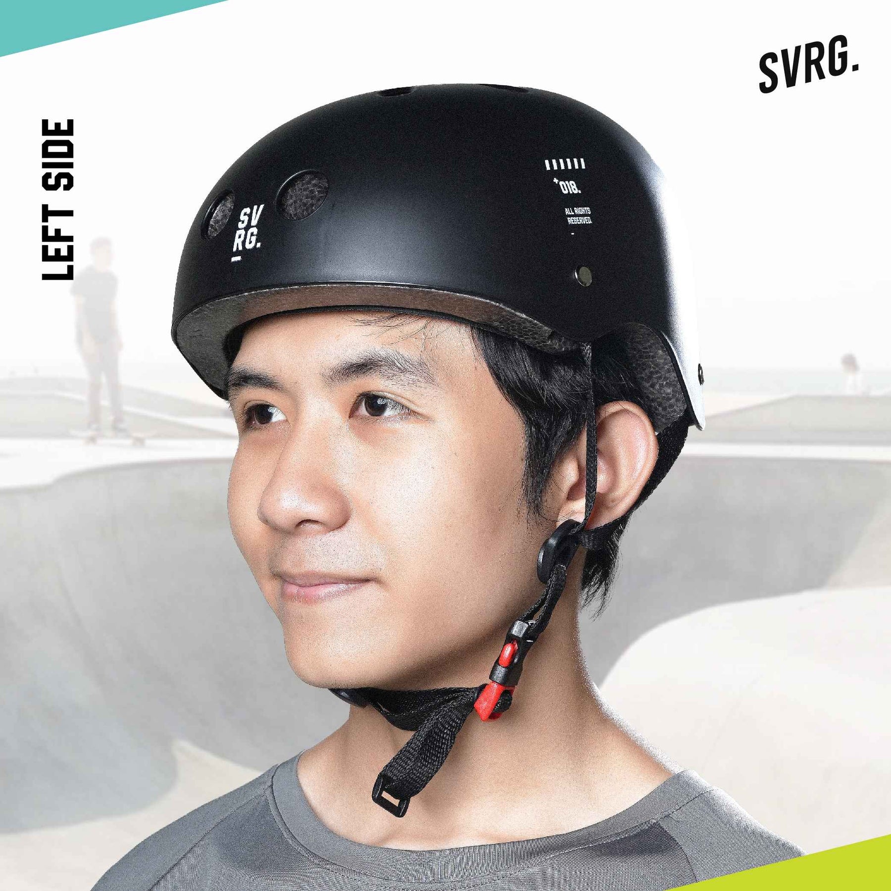 Inline Skate Helmet - SVRG - Helm Roller - Skate Board BMX Scooter Skuter - Helm Anak - 2