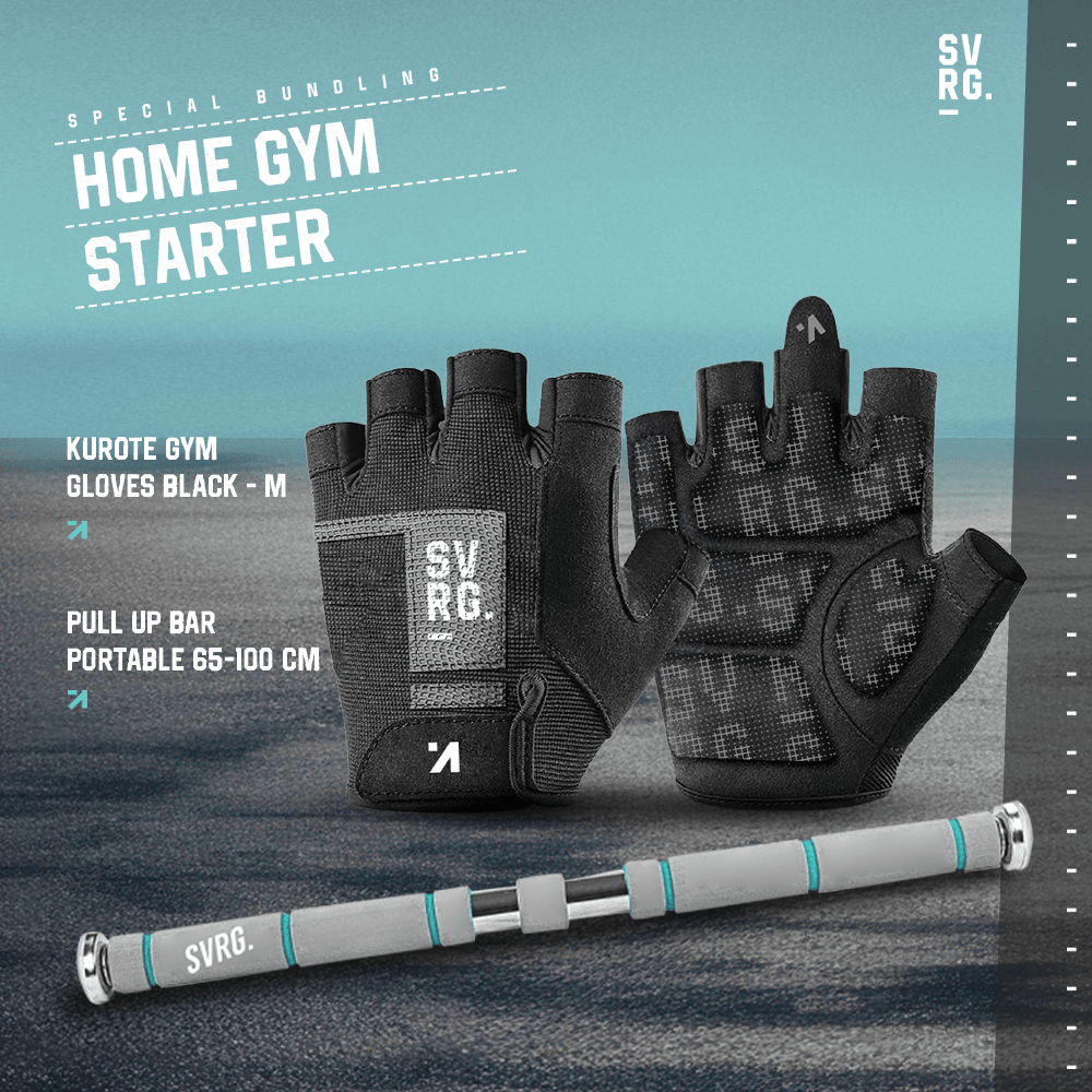 SVRG Home Gym Starter - Kurote Gloves - Portable Pull Up Bar