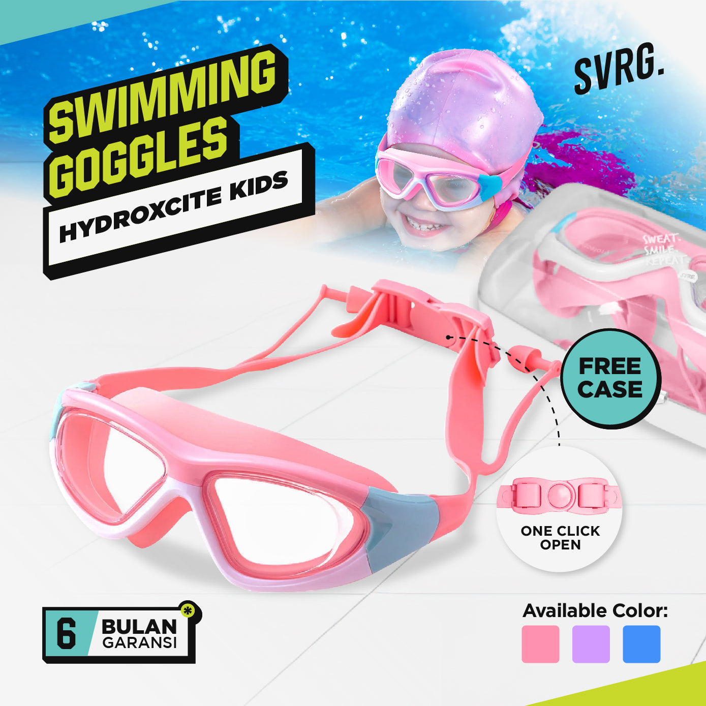 HydroXcite Kids Swimming Goggles