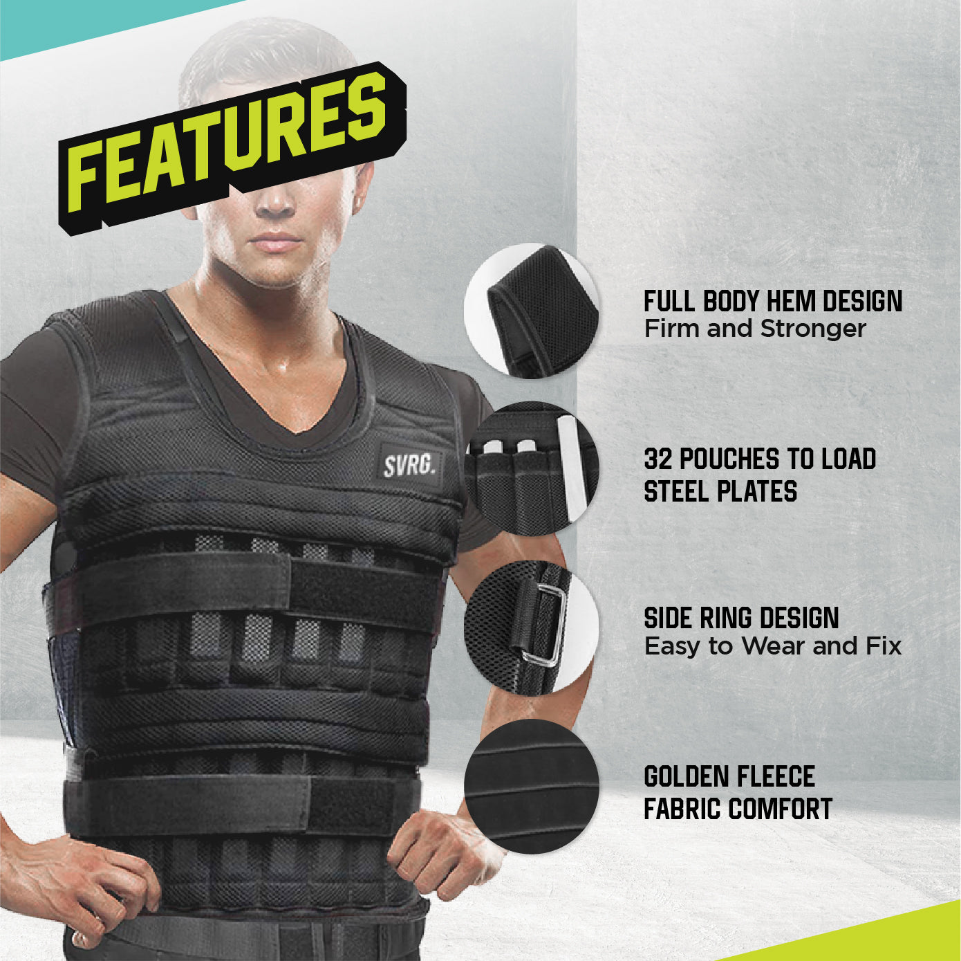 Adjustable Weighted Vest - Wrist & Ankle Weight