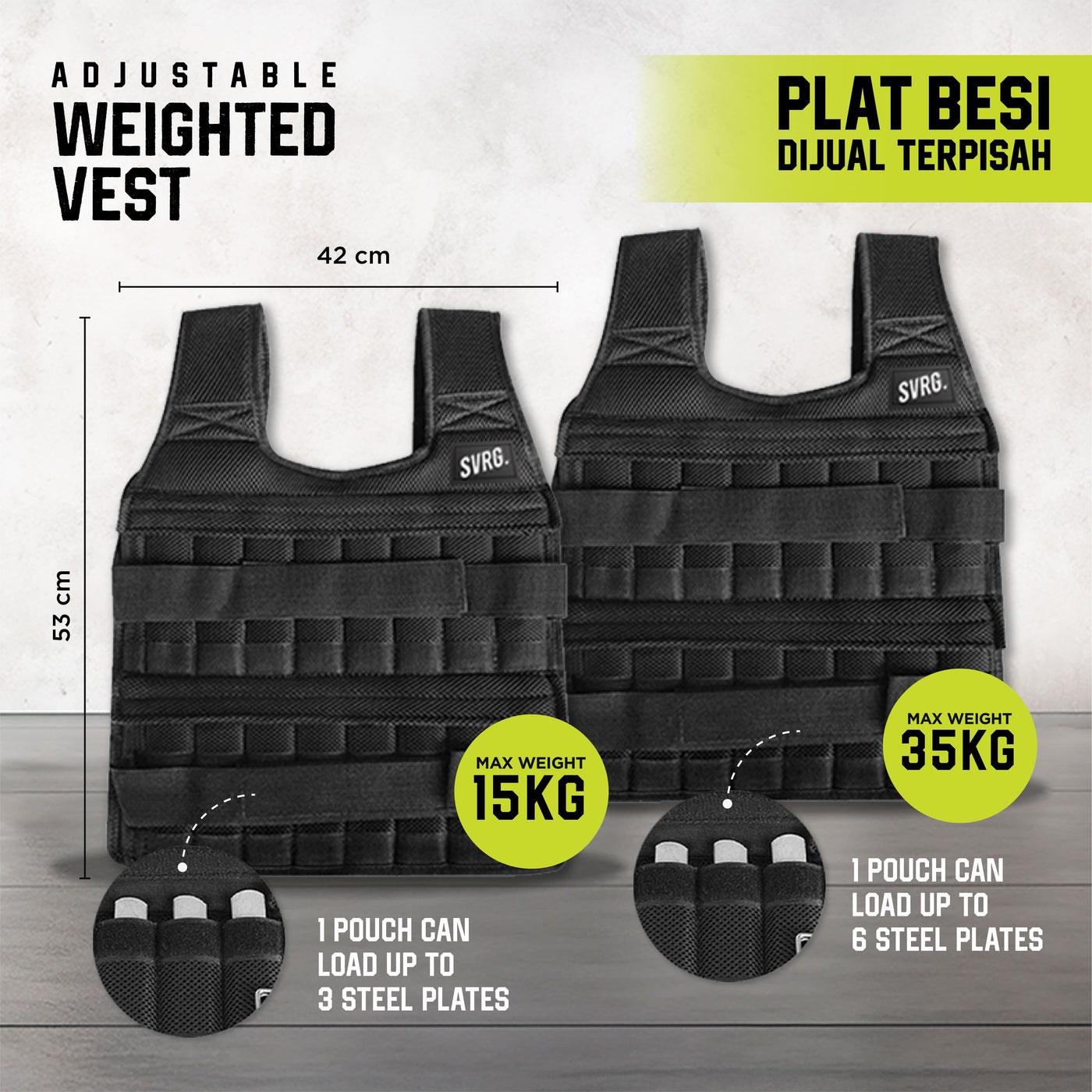 Adjustable Weighted Vest - Wrist & Ankle Weight