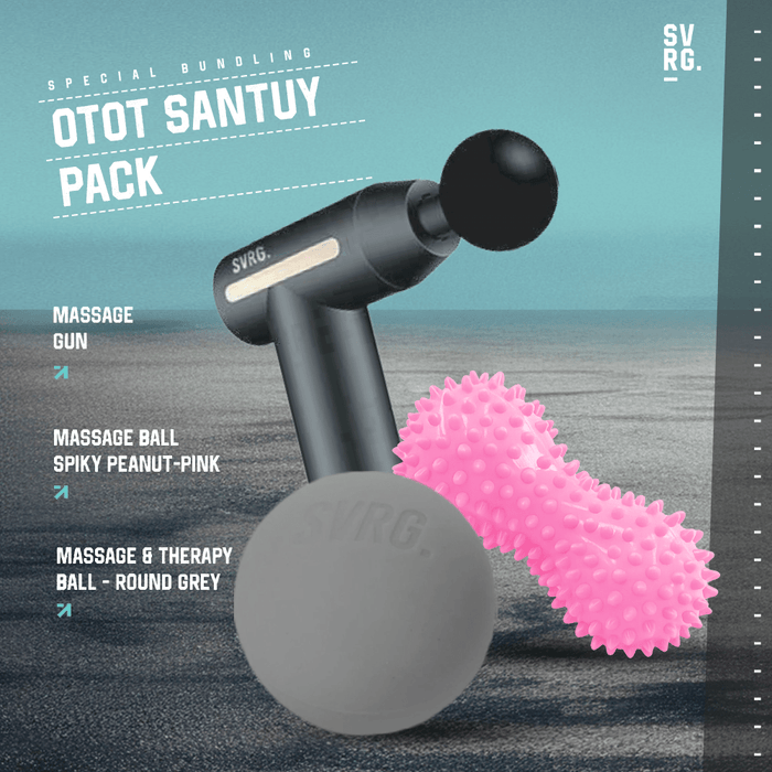 Santuy Muscle Pack - Massage Gun - Spiky Massage Ball - Massage & Therapy Ball
