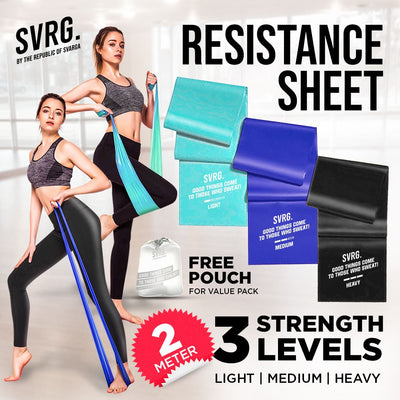 Value Pack Resistance Band Sheet (3 pcs) - SVRG