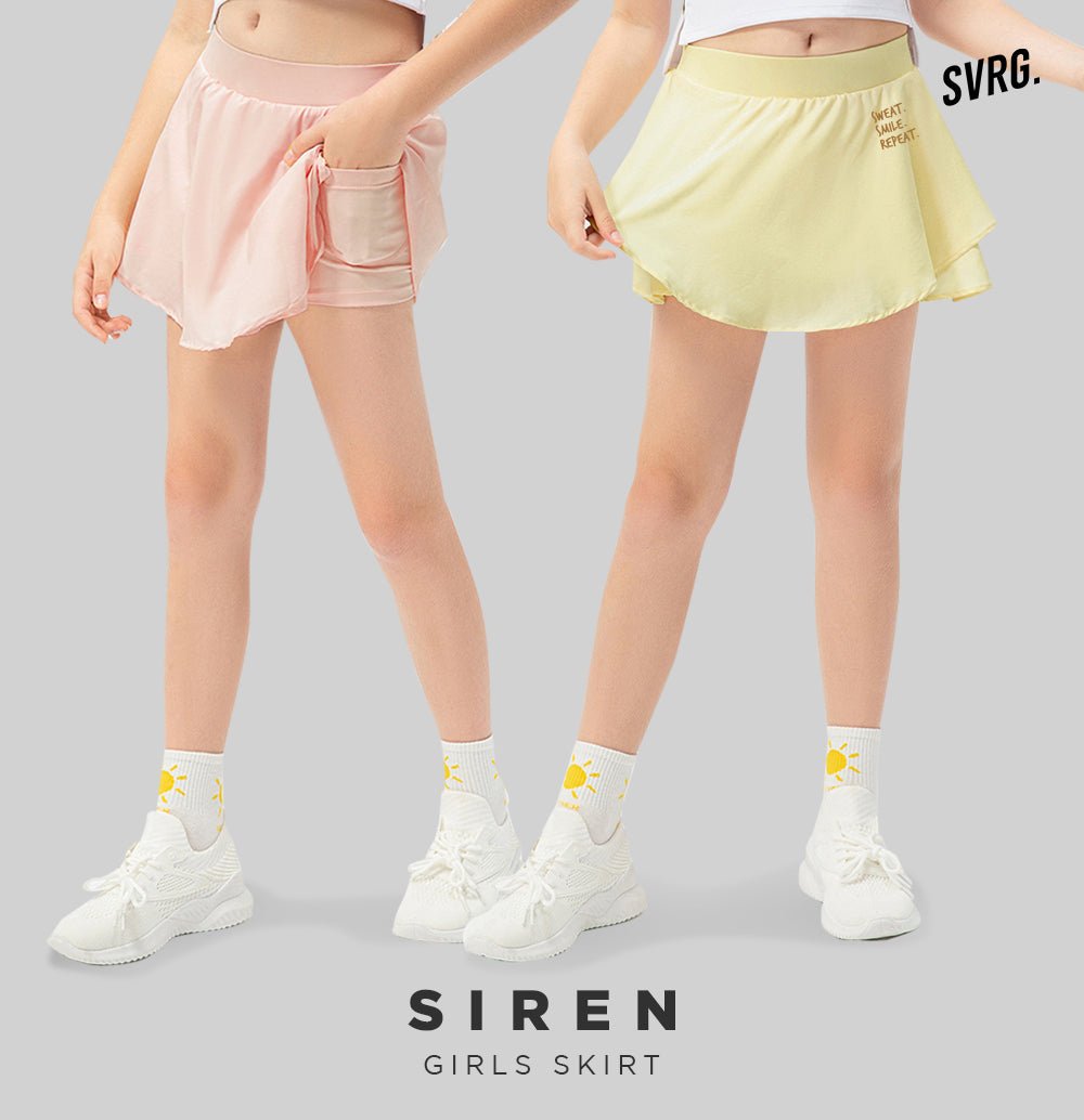 Siren Skirt for Girls - Tennis Skirt - Skort -Rok Compression Olahraga - 1