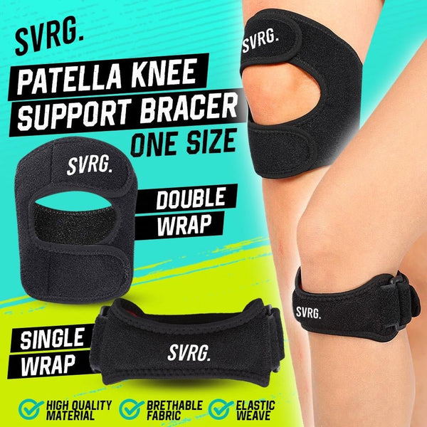 Patella Knee Support Bracer Single & Double Wrap - 1